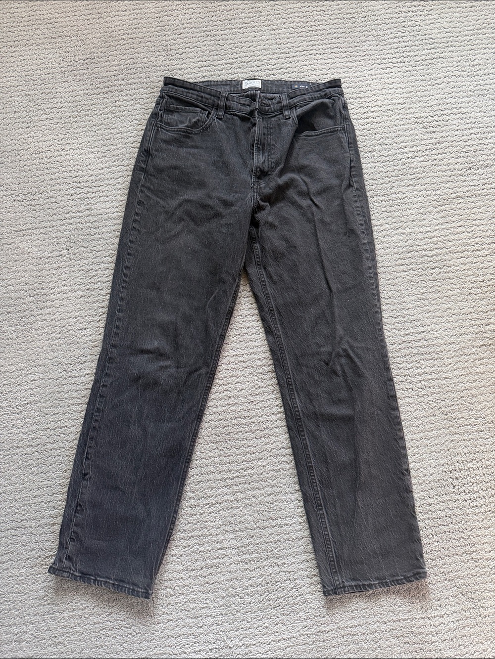 Faherty Black Straight-Leg Jeans